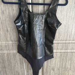 Black Leather- Pinsy Clothing