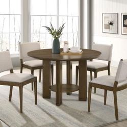DINING SET 5 Pcs JUEGO DE COMEDOR MESA Y 4 Sillas Todo Nuevo En Su Caja