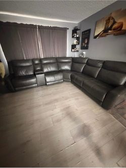 Leather couches