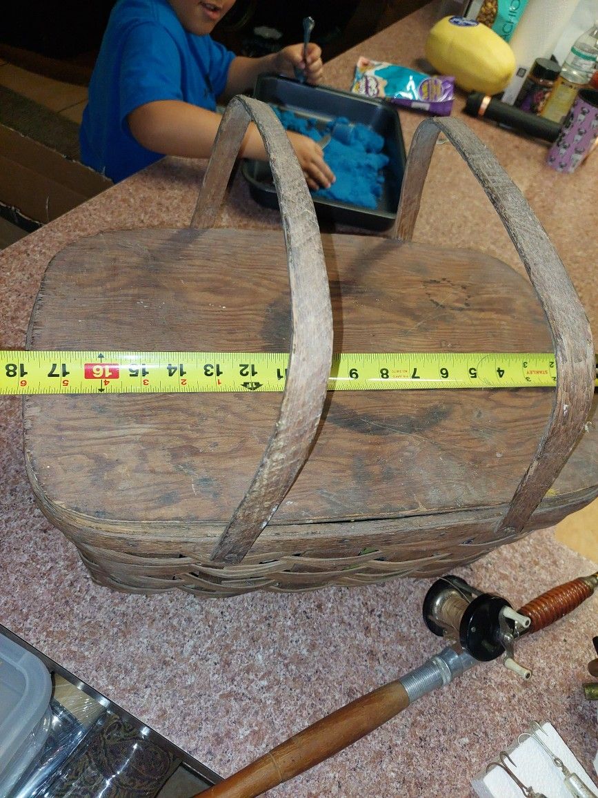 Vintage picnic basket