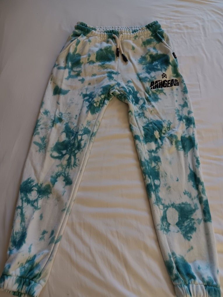 Men's Rawgear Green/white Joggers Track Pants