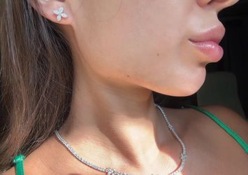 Lab diamond earrings studs