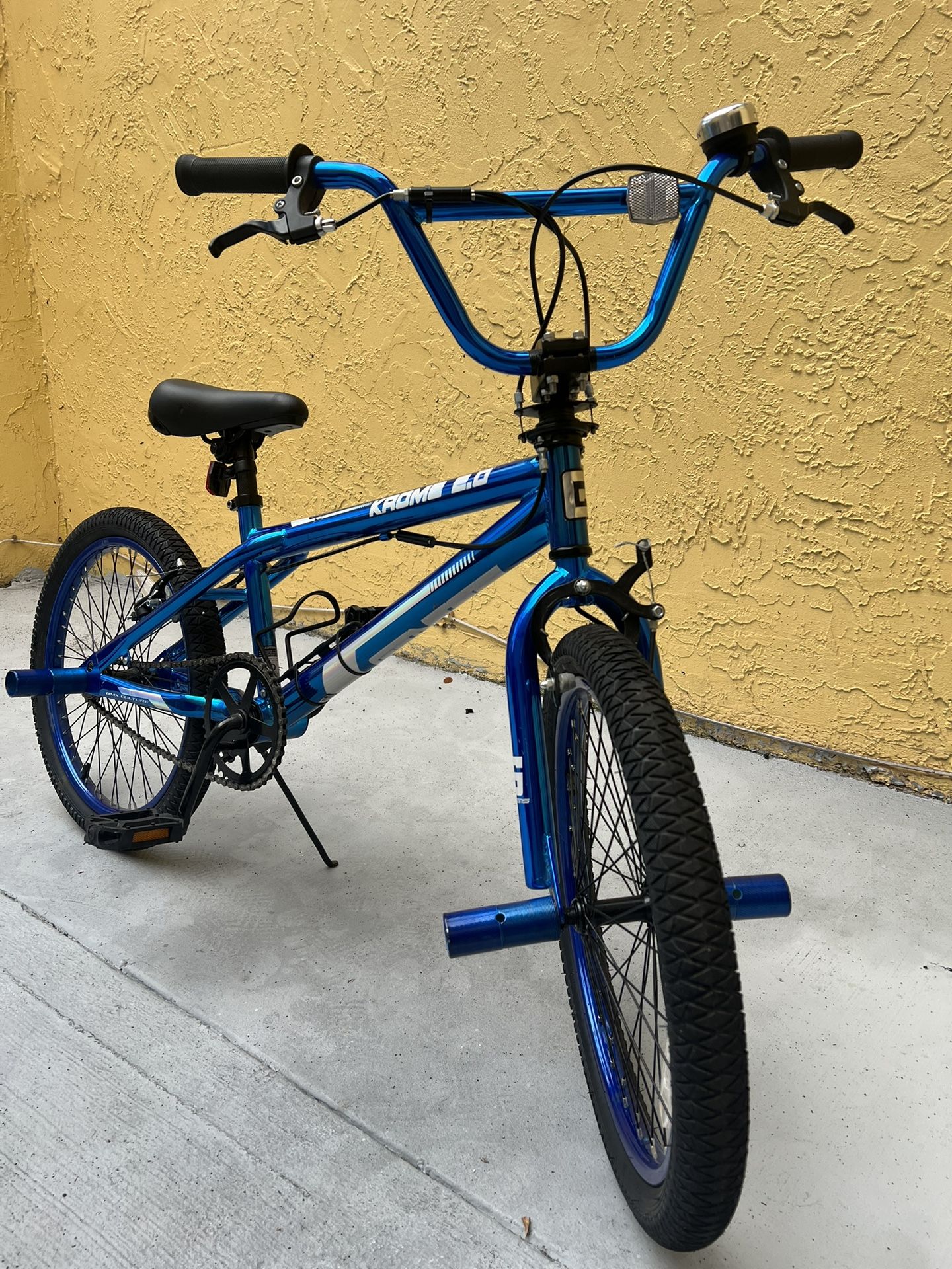 Kids Age 7-14 20” Inch Dynacraft Krome BMX Bike - Blue Chrome