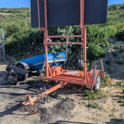 Arrow Board Traffic Control Trailer 