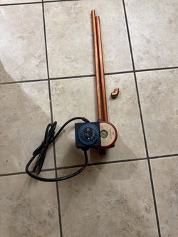Grundfos Hot Water Recirculating Pump with Timer & Copper Pipes (For Parts/Repair/Scrap)