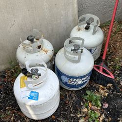 Barbecue Gas Tanks  $10 Each 