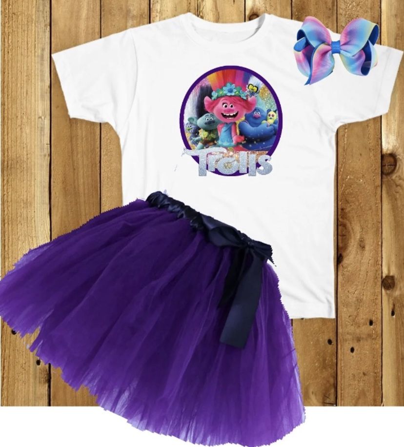 Trolls Party Outfit 4t