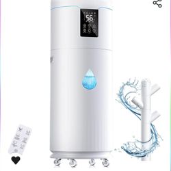 17L/4.5Gal Ultra Large Humidifiers for Bedroom 2000 sq ft, Quiet Humidifiers for Large Room, Tower Humidifier with 4 Mist Mode & Extension Tube 