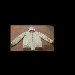 EUC Children’s Place XXL 16 Boys jacket hoodie winter coat insulated lined war 