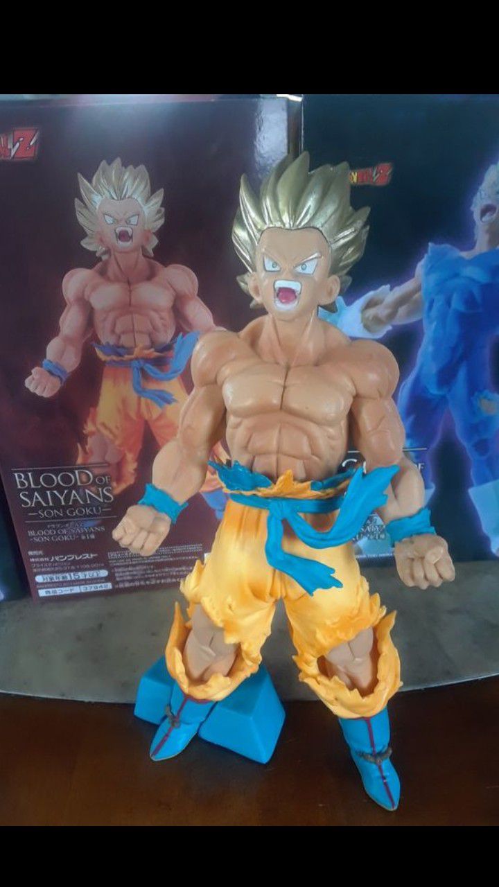 Dragon Ball Z Blood of Saiyans Son Goku PVC Figure Gold Hair 7