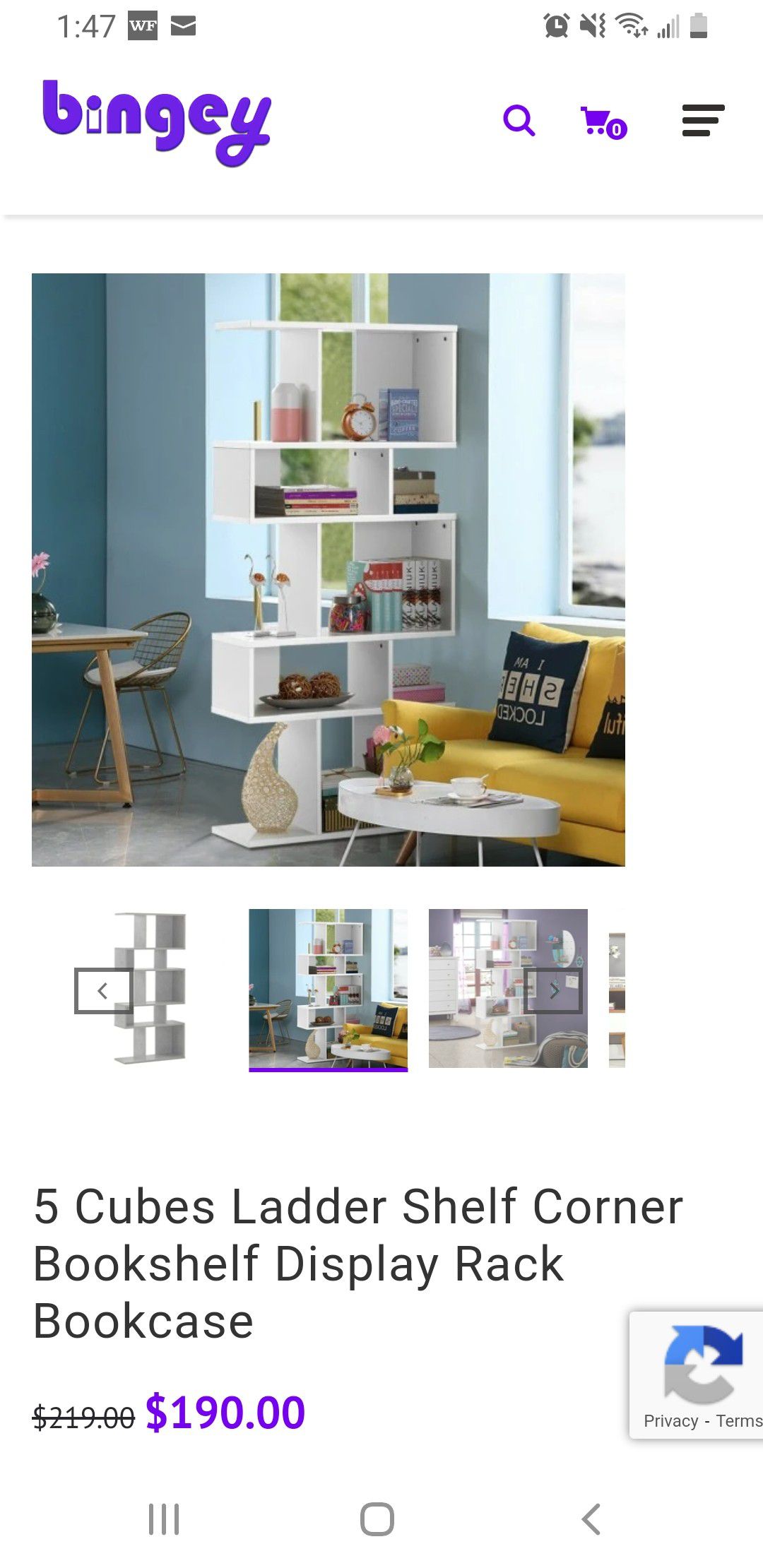 5 cubes ladder shelf