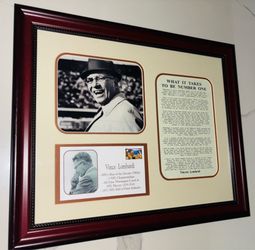 Vince Lombardi, Green Bay Packers, “What it takes to be number one” speech tribute. 17”x20”.