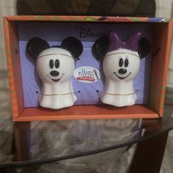Mickey and Minnie Ghost Salt Shakers