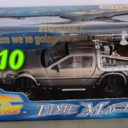 Sun Star 1:18 scale die-cast model of the DeLorean time machine. $110