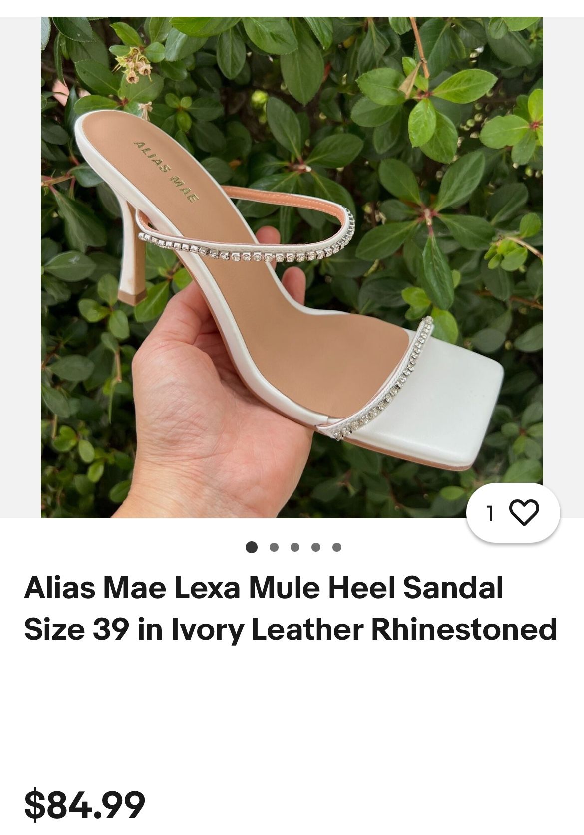 White Pearls Heels