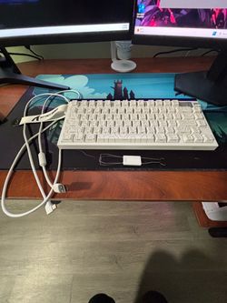 Attack Shark R85HE White Mechanical Keyboard with Custom Keycaps