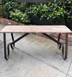 2-Reclaimed Wood & Metal Indoor Benches