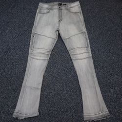 Waimea “STACKED” Gray Jeans