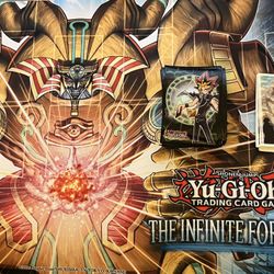 Yugioh Infinite Forbidden Promo Mat& Exodia Sleeves & Yugi Sleeves