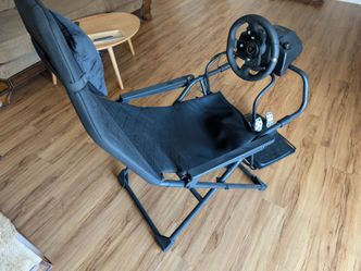 Logitech and cockpit racing simulator