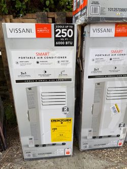 Vissani 6000 BTU Smart Portable Air Conditioner