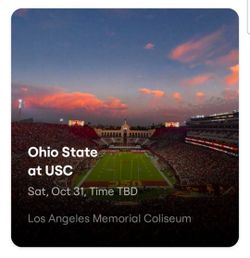 USC vs Ohio State - Sat Oct 31