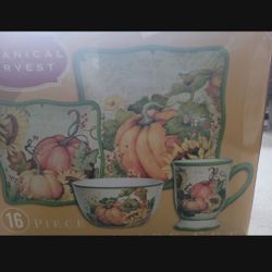 Botanical Harvest 16 Piece Dinnerware 