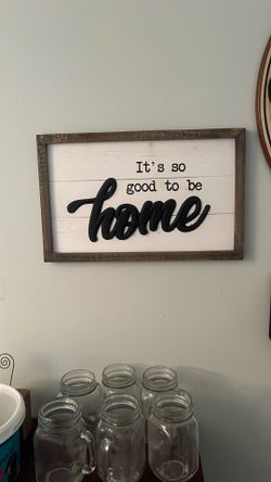 Wood and Metal Sign