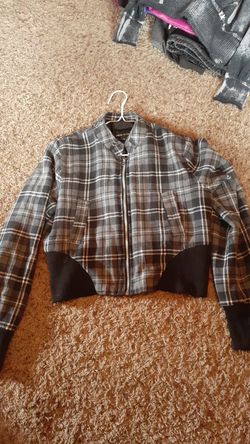 Poetry Clothing Crop Plaid Jacket Size junior large