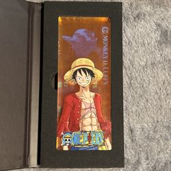 Luffy One Piece Acrylic Crystal Brick! Rui Valley Culture Brand New