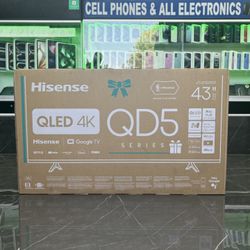 Hisense QLED 4K 43 Inch (Take It Home In Payments/ llévalo a casa en pagos)
