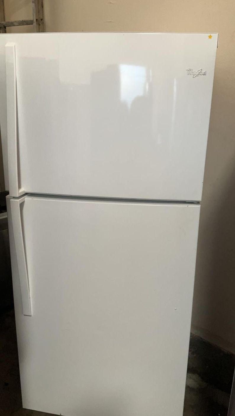 Whirlpool Top Mount White Refrigerator
