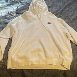 white nike hoodie