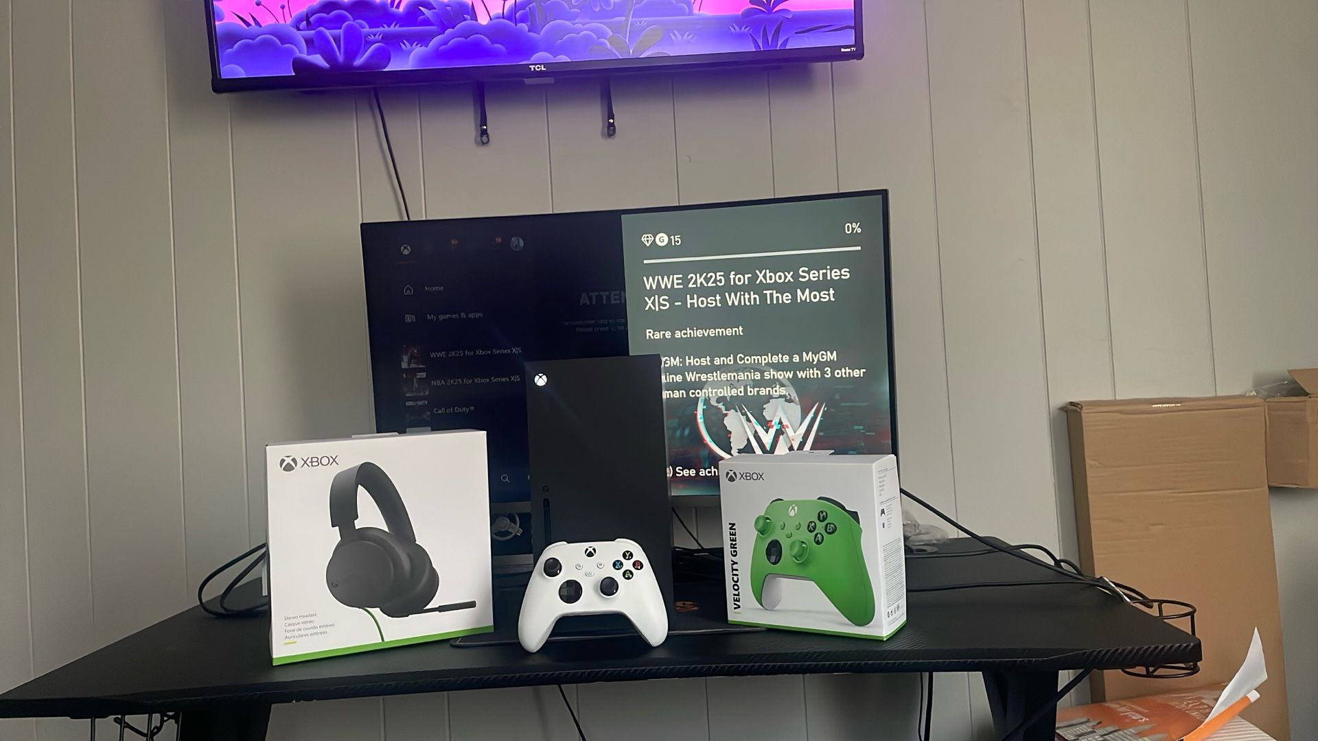 Xbox Series X, New Controller Still Inside Of The Box, New Headset Still Inside Of The Box, And A Extra White Controller