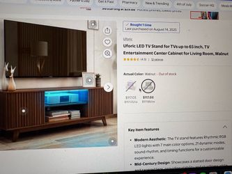Walnut entertainment system