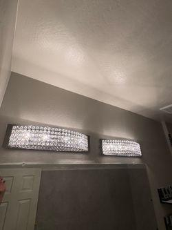 2 vanity lights 26”