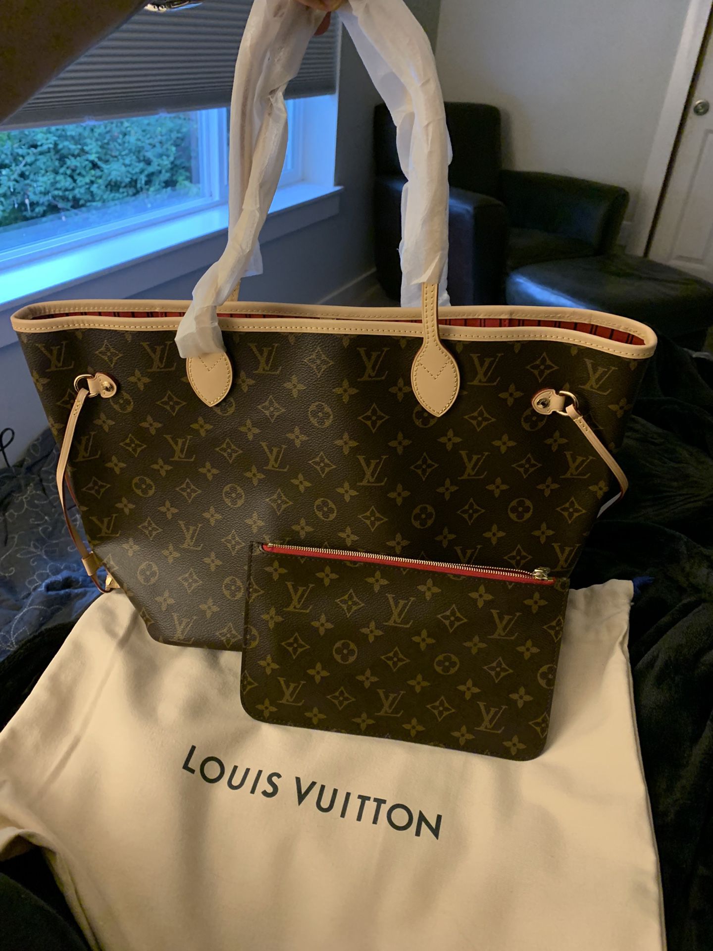 New lining for my new Louis Vuitton Purse!!