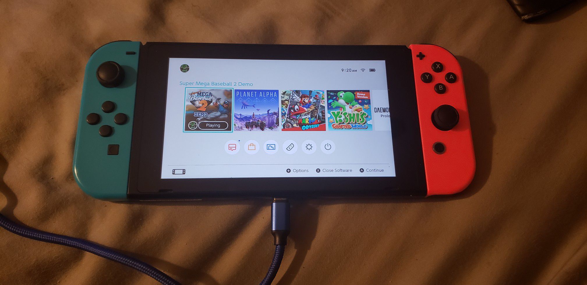 Nintendo switch tablet and charger only
