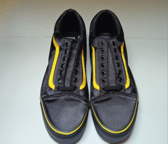 Vans X Opening Ceremony black and yellow satin old school