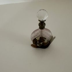 Snail Rhinestone Perfume Bottle