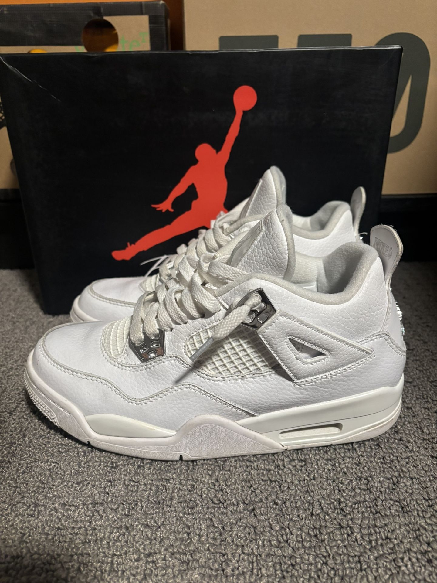 Air Jordan Four Pure White Size 6.5 used