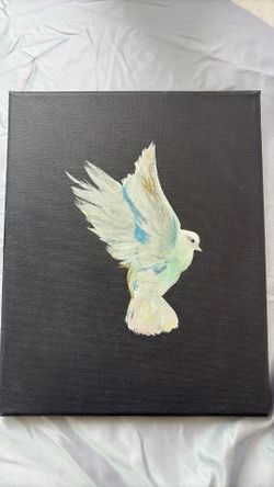 Lively dove painting