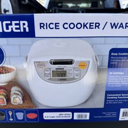 Tiger 5.5-Cup Micom Rice Cooker and Warmer