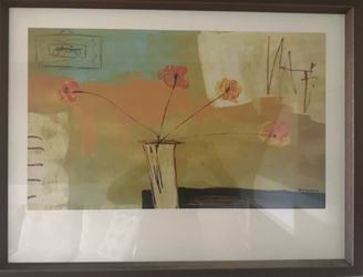 Framed Abstract Floral Art Print