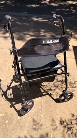 Walker with chair