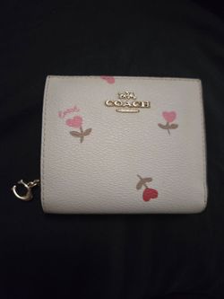 Coach Snap Wallet Heart Floral Print Valentines Day Collection