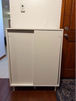 White IKEA Shoe Storage Cabinet