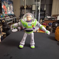 Buzz Lightyear 10" Interactive Talking Action Figure W/10+ Iconic Phrases & Multiple Movable Joints (Missing Wings But Works Great)