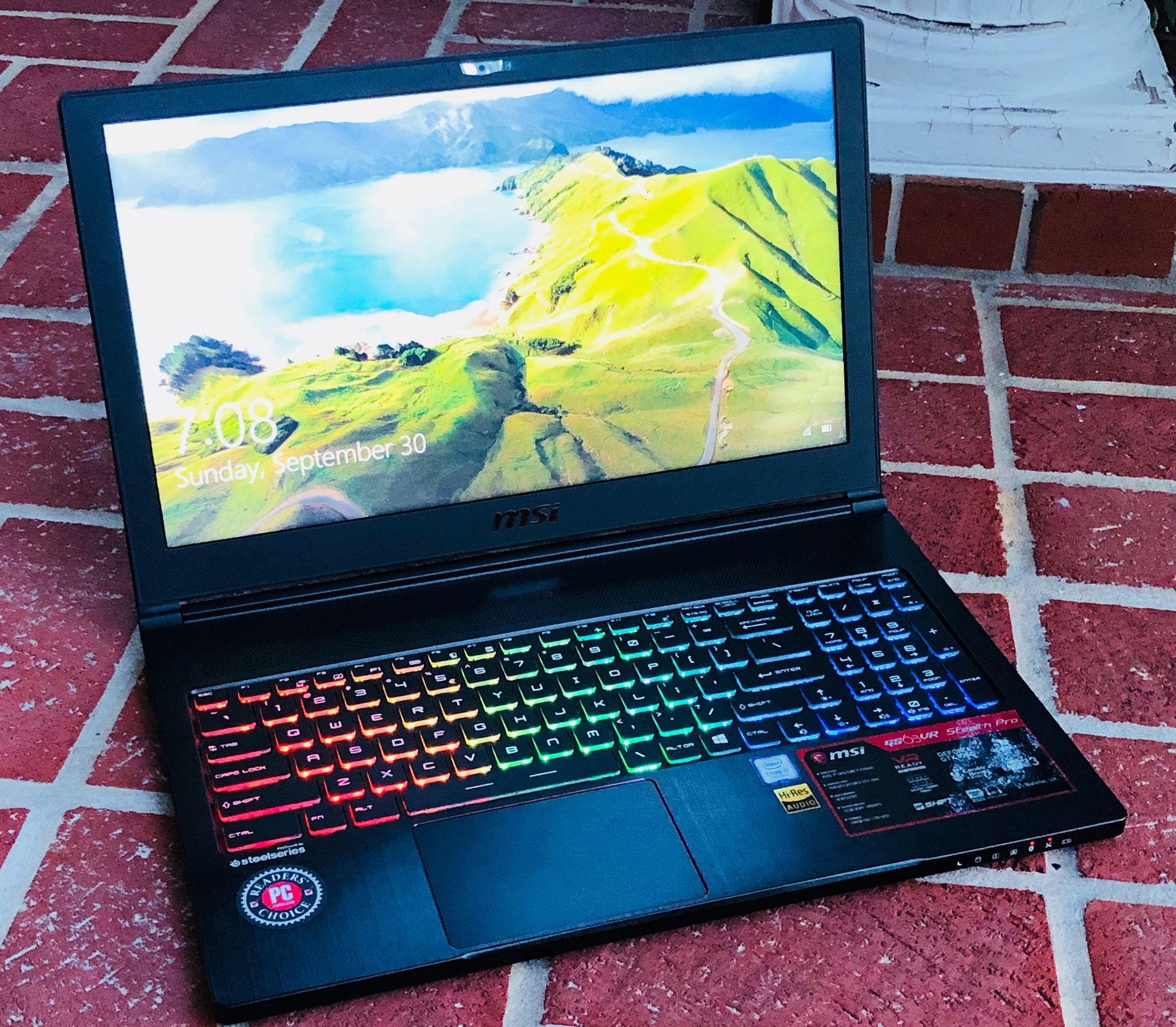 GS63VR 7RF Stealth Pro Gaming Laptop - Will Include Gaming Mouse!!