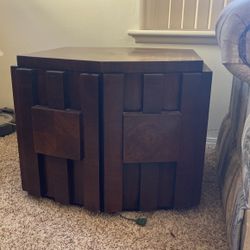 Mid Century, Modern Brutalist, End  Table